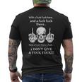 Skull With A Fuck Here And A Fuck There T-shirt imprimé au dos