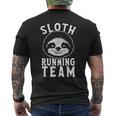 Sloth Running Team Lazy Person Sloth Men's T-shirt Back Print