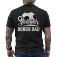 Soccer Bonus Dad Soccer Player Game Day Father's Day Men's T-shirt Back Print