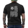 Soccer Grandpa American Flag Proud Grandpa Father's Day Mens Mens Back Print T-shirt