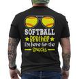 Softball Brother I'm Just Here For The Snacks Retro Men's T-shirt Back Print