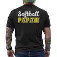 Softball Papaw Of A Softball Player Papaw Men's T-shirt Back Print