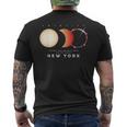 Solar Eclipse 2024 New York Total Eclipse American Graphic Men's T-shirt Back Print