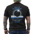 Solar Eclipse 2024 Ohio Hello Darkness My Old Friend Men's T-shirt Back Print