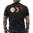 Solar Eclipse 2024 Total Eclipse Astronomy Sun Graphic Men's T-shirt Back Print