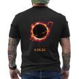 Solar Eclipse 40824 Full Totality Event 2024 Souvenir Men's T-shirt Back Print