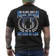 My Son-In-Law Is A Police Officer Proud Police Parent-In-Law Men's T-shirt Back Print