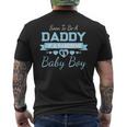 Soon To Be A Daddy Of A Handsome Baby Boy Announcement Men's T-shirt Back Print