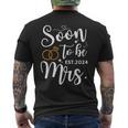 Soon To Be Mrs 2024 Bride Future Bachelorette Party Wedding Men's T-shirt Back Print