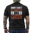 Sorry I Can't My Daughter Has Cheer Mens Back Print T-shirt