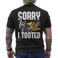 Sorry I Tooted French Horn Player French Hornist Men's T-shirt Back Print