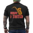 Sorry I Tooted Saxophone Player Men's T-shirt Back Print