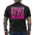 Spoiled By My Blue Collar Man On Back Men's T-shirt Back Print