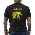 Sri Lanka Elephant Mens Back Print T-shirt