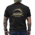 St Johnsbury Vermont Vt Total Solar Eclipse 2024 Men's T-shirt Back Print