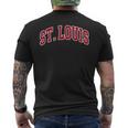 St Louis Hometown Pride Throwback Print Classic Men's T-shirt Back Print