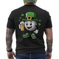 St Patrick's Day Irish Golf Ball Beer Golfing Golfer Men's T-shirt Back Print
