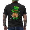 St Patrick's Day Leprechaun Squirrel Rodents Shamrock Irish Mens Back Print T-shirt