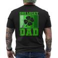 St Patrick's Day One Lucky Dad Vintage Father Mens Back Print T-shirt