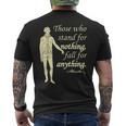 Those Who Stand For Nothing Independence Hamilton Quote Men's T-shirt Back Print