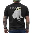 Stay Cool Cute Baby Polar Bear Cub With Sunglasses Men's T-shirt Back Print