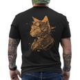 Steam Punk Catkitten Kitty Steampunk T-Shirt mit Rückendruck