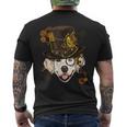 Steampunk Golden Retriever Dog Steampunk Lovers Men's T-shirt Back Print