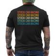 Stock Car Racing Retro Vintage Men's T-shirt Back Print