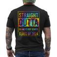 Straight Outta Cosmetology School Graduation Idea Class 2024 Men's T-shirt Back Print