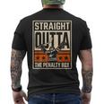 Straight Outta The Penalty Box Hockey Player Fan Lover Men's T-shirt Back Print