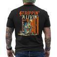 Stripping For A Living Powerline Father’S Day Electricians Men's T-shirt Back Print