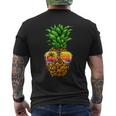 Sunglasses Pineapple Aloha Hawaii Luau Hawaiian Vacation Men's T-shirt Back Print