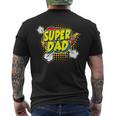 Super Awesome Matching Superhero Dad Men's T-shirt Back Print