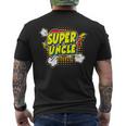 Super Awesome Matching Superhero Uncle Men's T-shirt Back Print