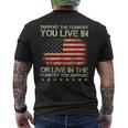 Support The Country You Live In The Country You Support Men's T-shirt Back Print