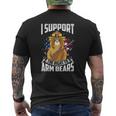 I Support The Right To Arm Bears Dad Joke Pun Mens Back Print T-shirt