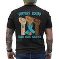 Support Squad Ribbon Sexual Assault Awareness Men's T-shirt Back Print