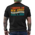 I Survived The New Jersey 48 Magnitude Earthquake Men's T-shirt Back Print