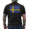 Sweden Flag Swedish Men's T-shirt Back Print