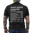 Sweet Potato Casserole Nutrition Thanksgiving Food Facts Men's T-shirt Back Print