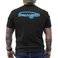 Swim Team Coach Lap Swimming Breaststroke Swimmer Goggles Men's T-shirt Back Print