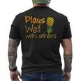 Swingers Pineapple Plays Well With Others Men's T-shirt Back Print