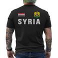 Syria Syrian Flag Syria T-Shirt mit Rückendruck