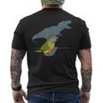 T-Rex Senegal Parrot Birb Memes Dinosaur Parrot Men's T-shirt Back Print