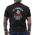 It Takes A Stud To Build A House Mens Back Print T-shirt