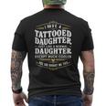 Tattooed Daughter Tattoo Fathers Day Dad Men's T-shirt Back Print