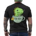 Tea Rex Niedlicher Dinosaurier Tyrannosaurus Rex In Einer Tasse T-Shirt mit Rückendruck