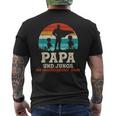 Team Papa Zwei Söhne Kinder Jungsatertag Bester Super Papa T-Shirt mit Rückendruck