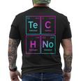 Techno Sintetizador Químico Rave Music Edm Music Festival Camiseta Hombre Estampado Espalda