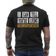 I Can Tell You're Lying Your Lips Are Moving Sarcasm Men's T-shirt Back Print